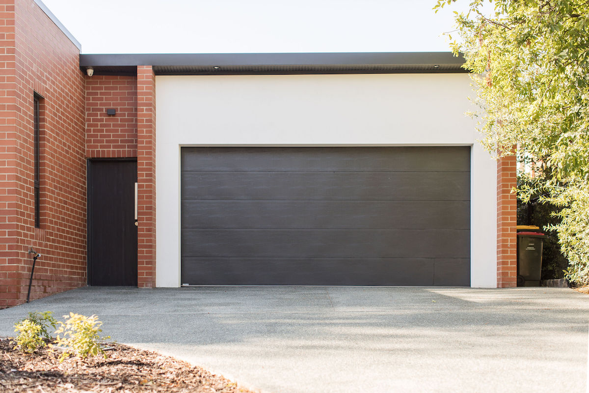 Garage front on