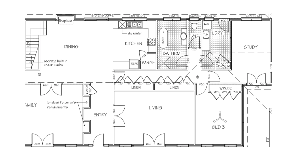 Floor plan before