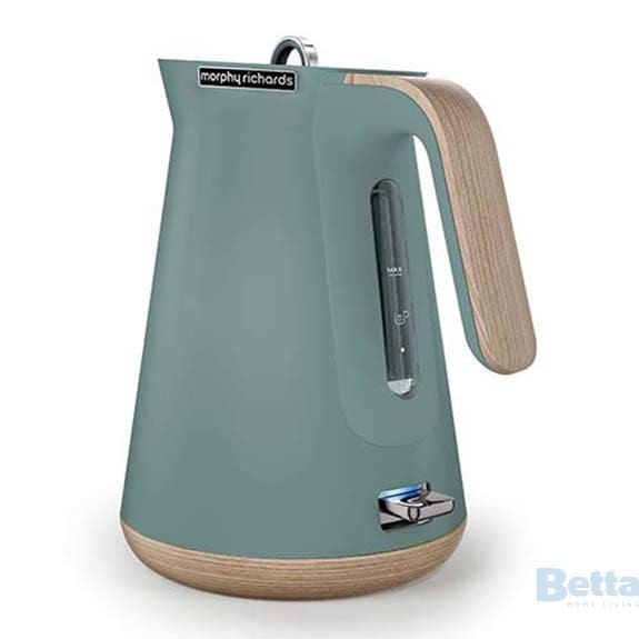 Teal coloured kettle