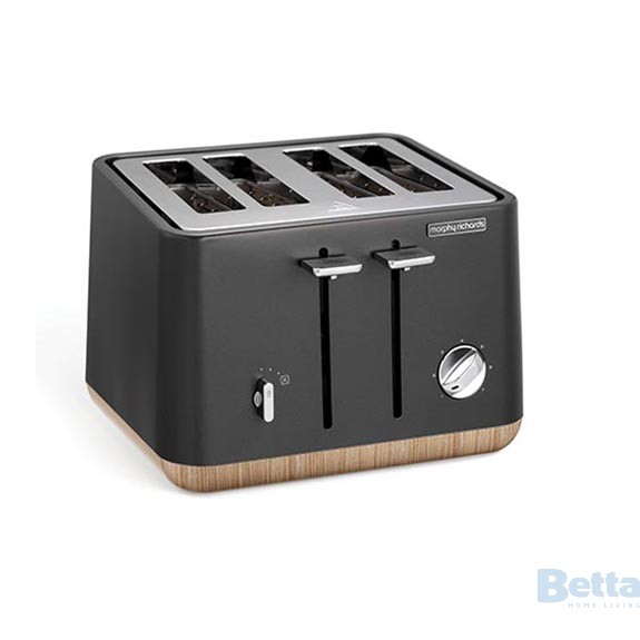 Morphy black matte toaster