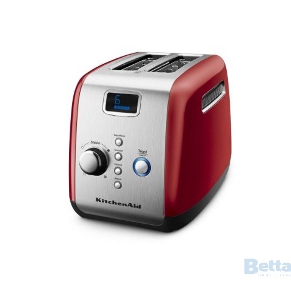Red KitchenAid toaster