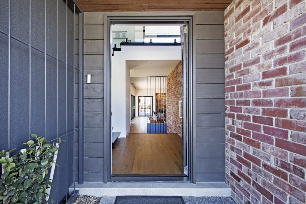 View through house from entry