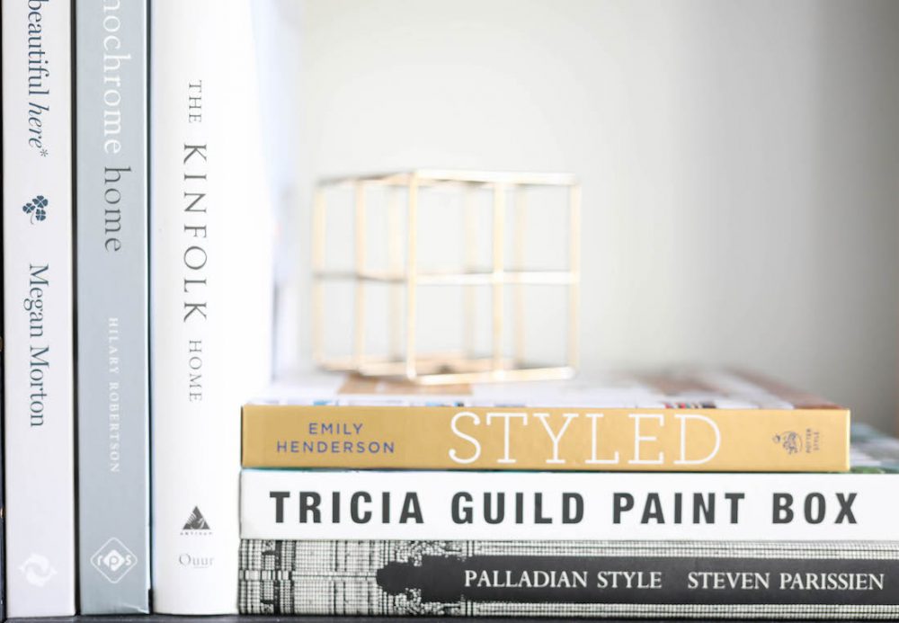 Interior books feature product styling and interior photography