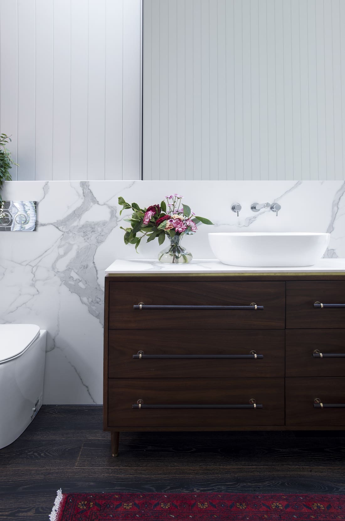 Carlene and Michael home - Marble bathroom wooden vanity