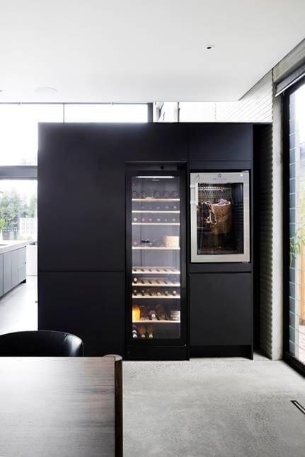 Wine fridge and cured meat fridge