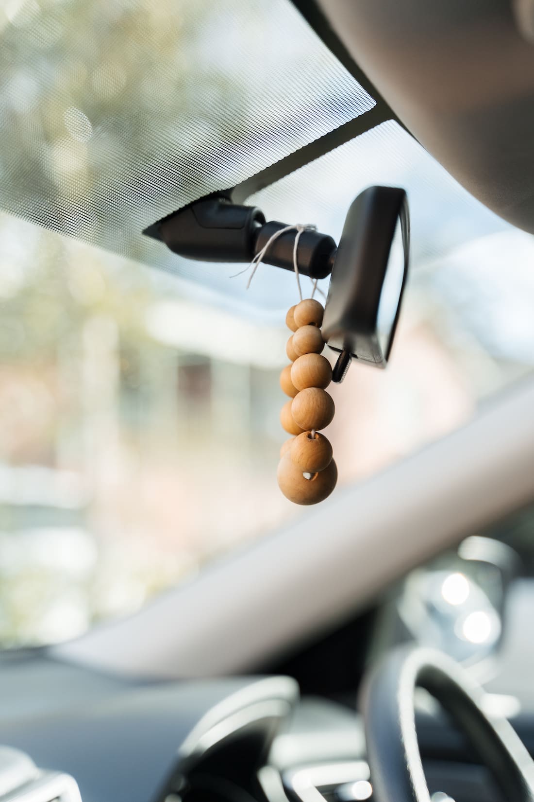 timber bead air freshener DIY