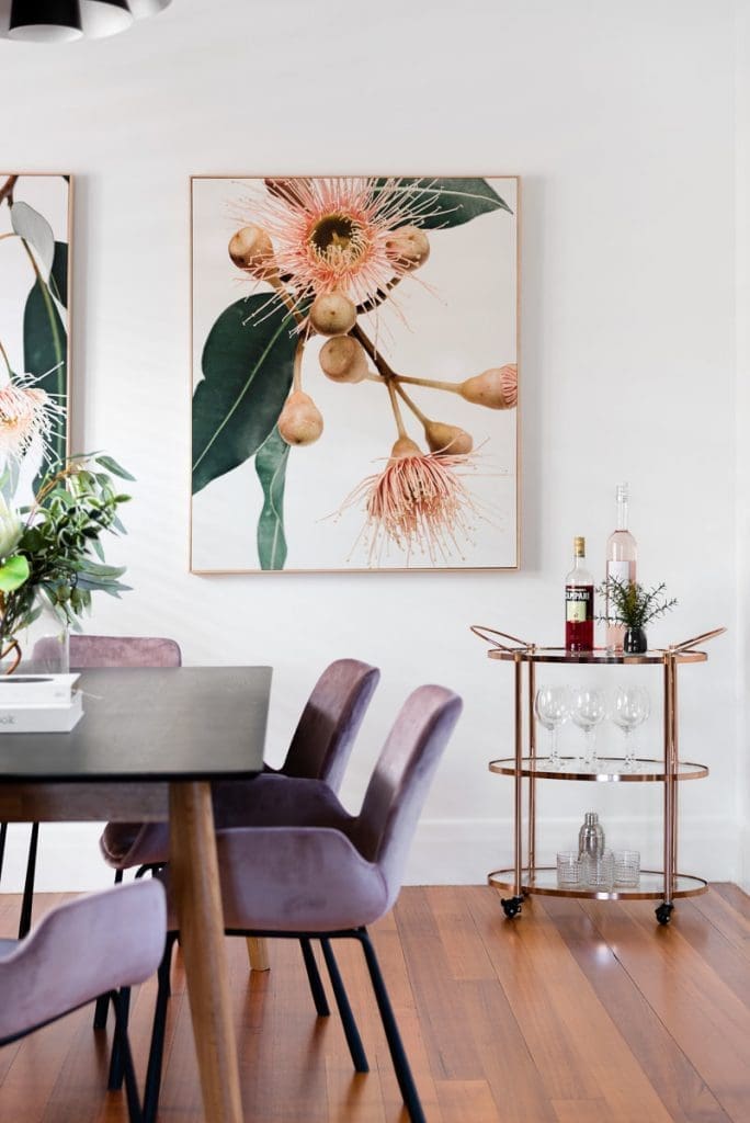 Bar cart dining area from Emma Tobin_Tanner Gve