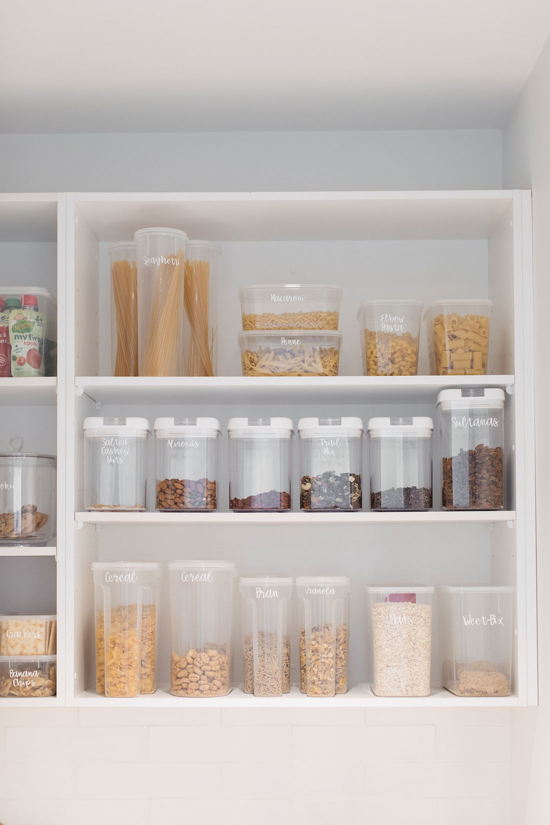 Containers style and organise your pantry