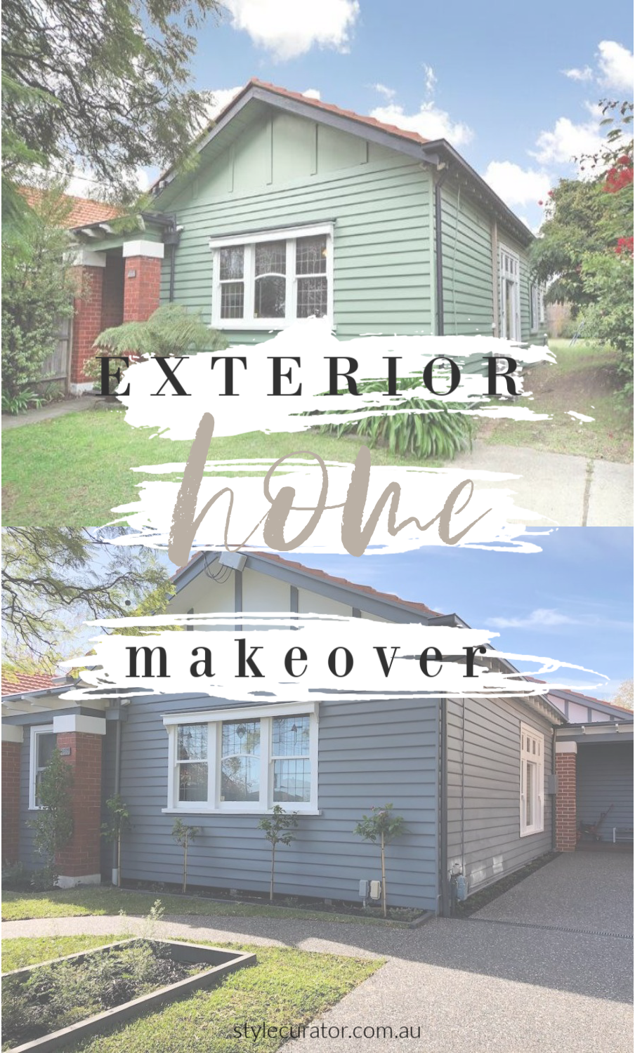 House before and after external makeover