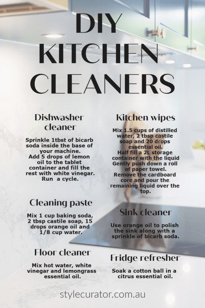 DIY kitchen cleaning products