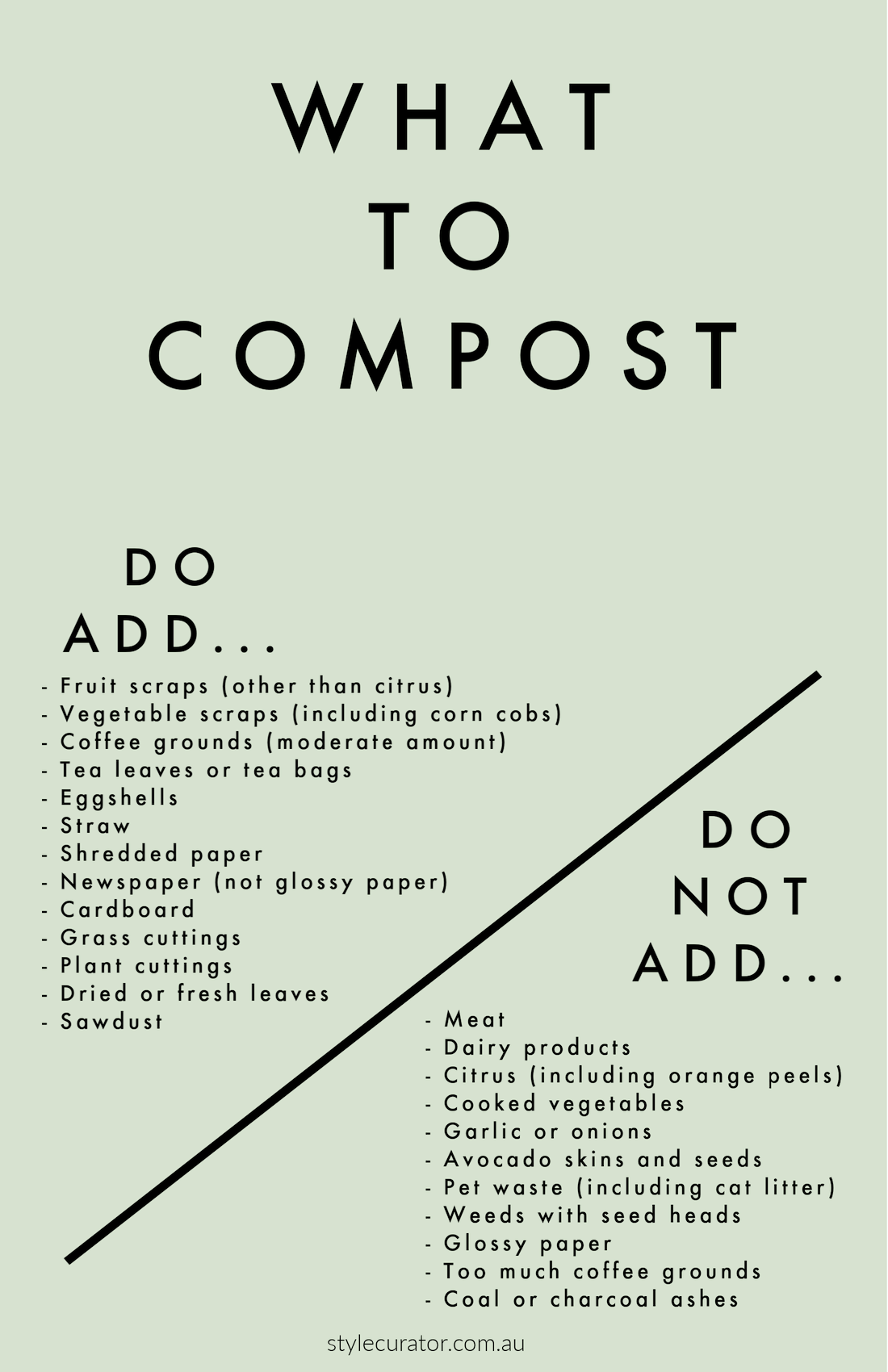 What to compost pin composting tips