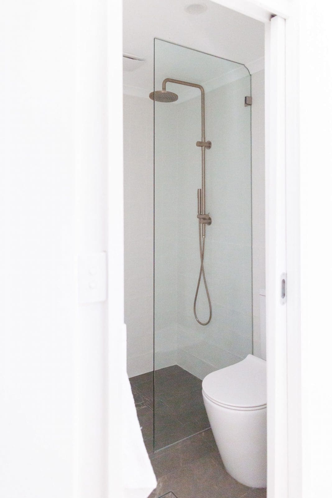 Before and after renovation of the smallest bathroom ever! Style Curator