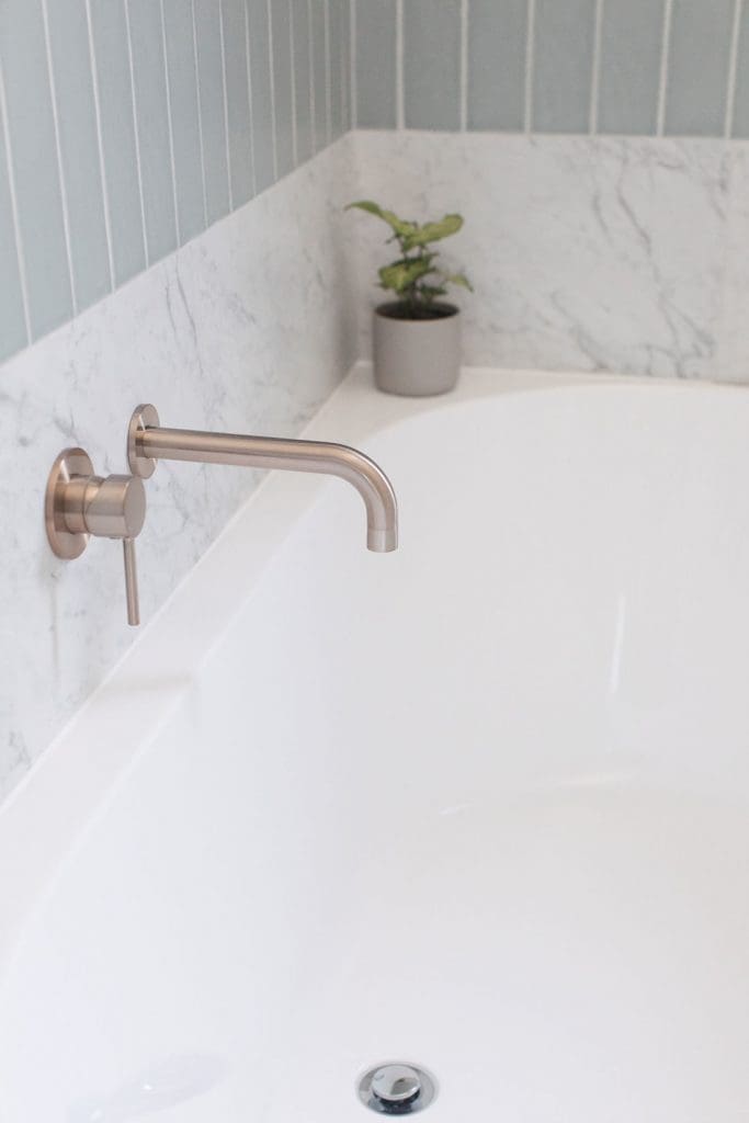 Erskineville main bathroom_brass tapware in bath