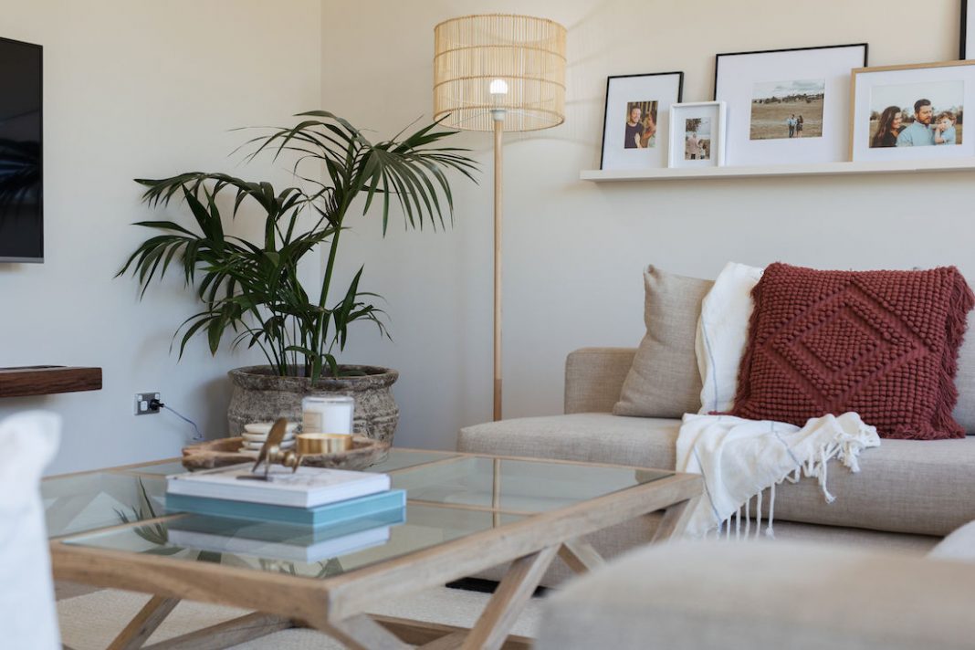 Before + after living room makeover: Earthy Australian-inspired living room