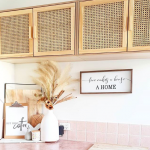 Kmart sideboard into kitchen cabinets