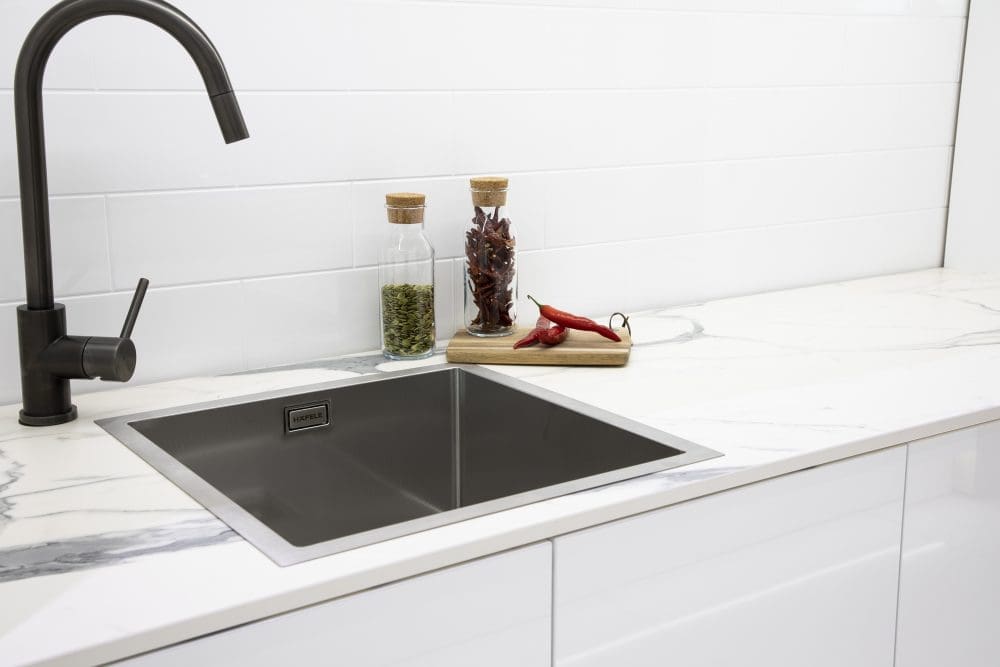 Square kitchen sink