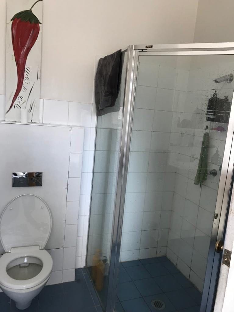 Upstairs shower before