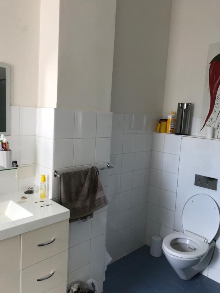 Upstairs toilet before