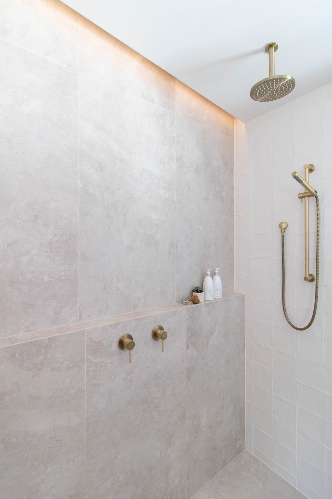 Large shower luxe bathroom reno