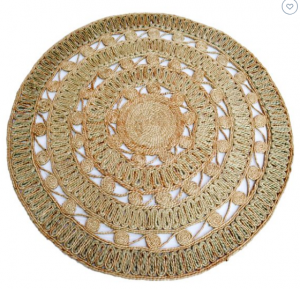 Round jute rug