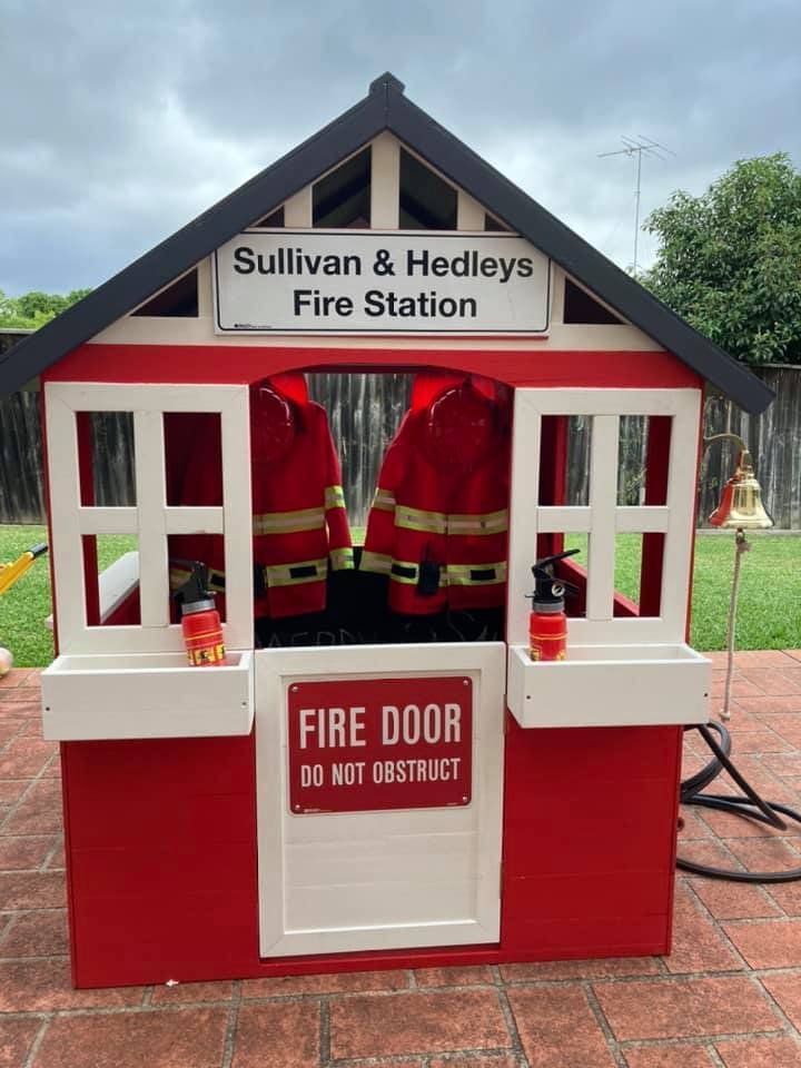 Fire station cubby house