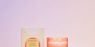 Orange blossom and coconut Glasshouse Fragrances candle