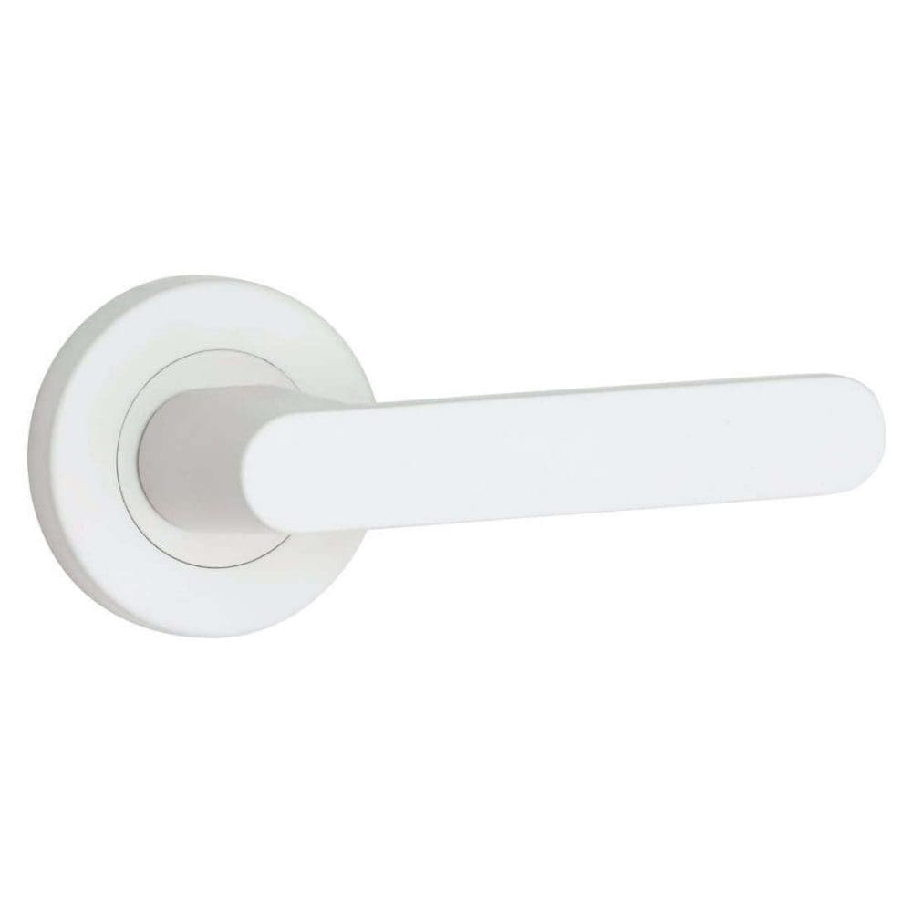 Lemaar white passage door handle