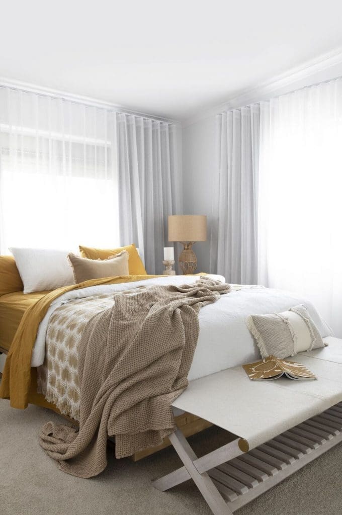 Villa Styling_mustard bedding