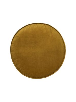 Round bronze cushion