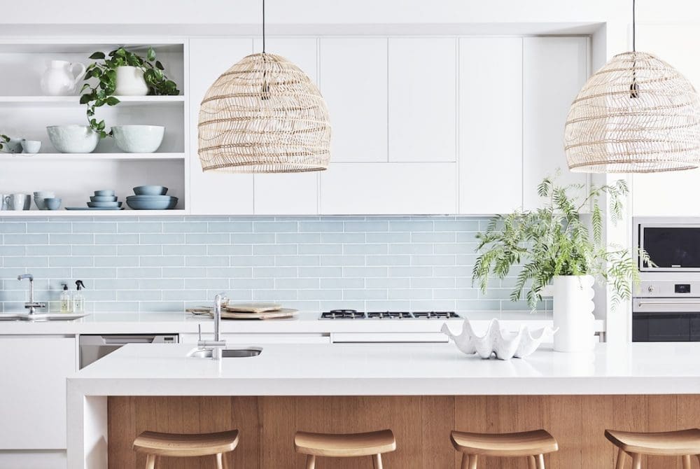 LibertyInteriors_MtMartha_blue tiled splashback kitchen