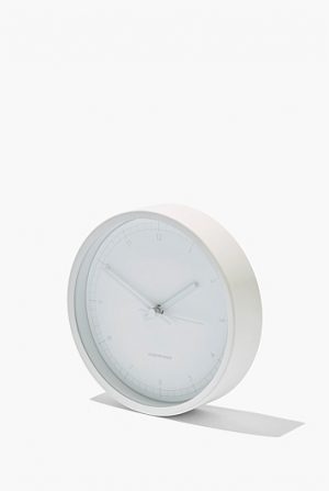 White desk clock