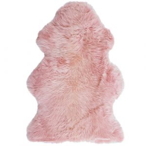 Pink sheepskin