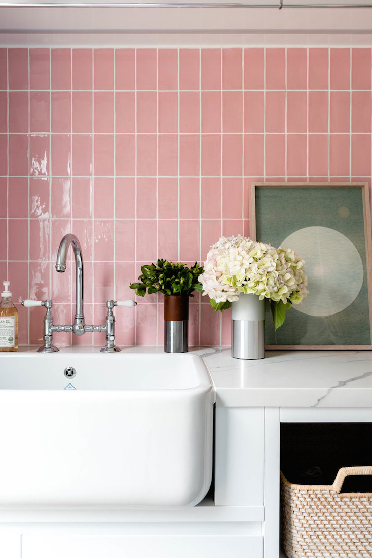 Pink laundry tiles_Newmarket House_Berkeley Interiors