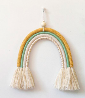 Rainbow wall hanging