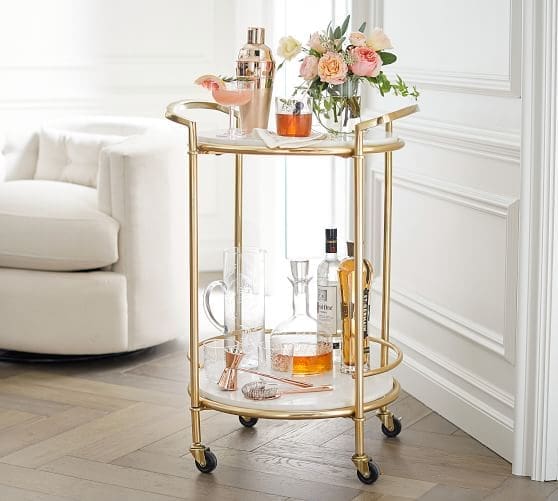 How to style a bar cart