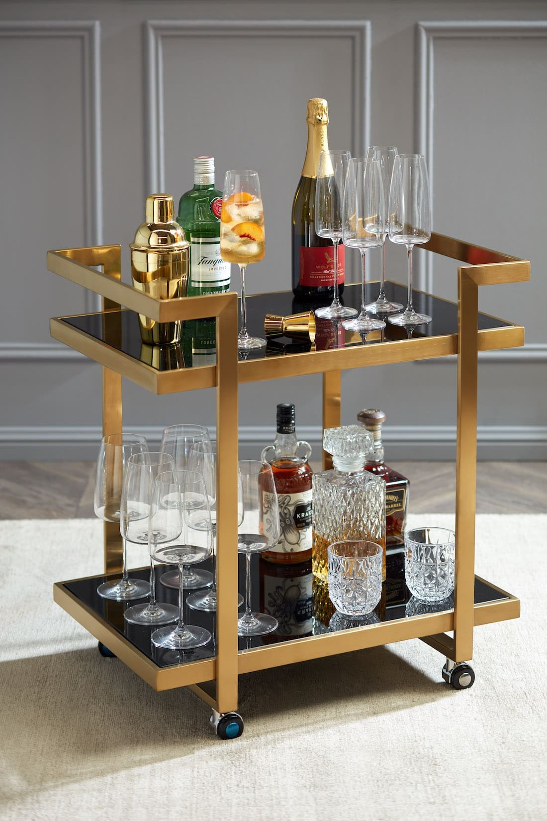 Styling a bar cart