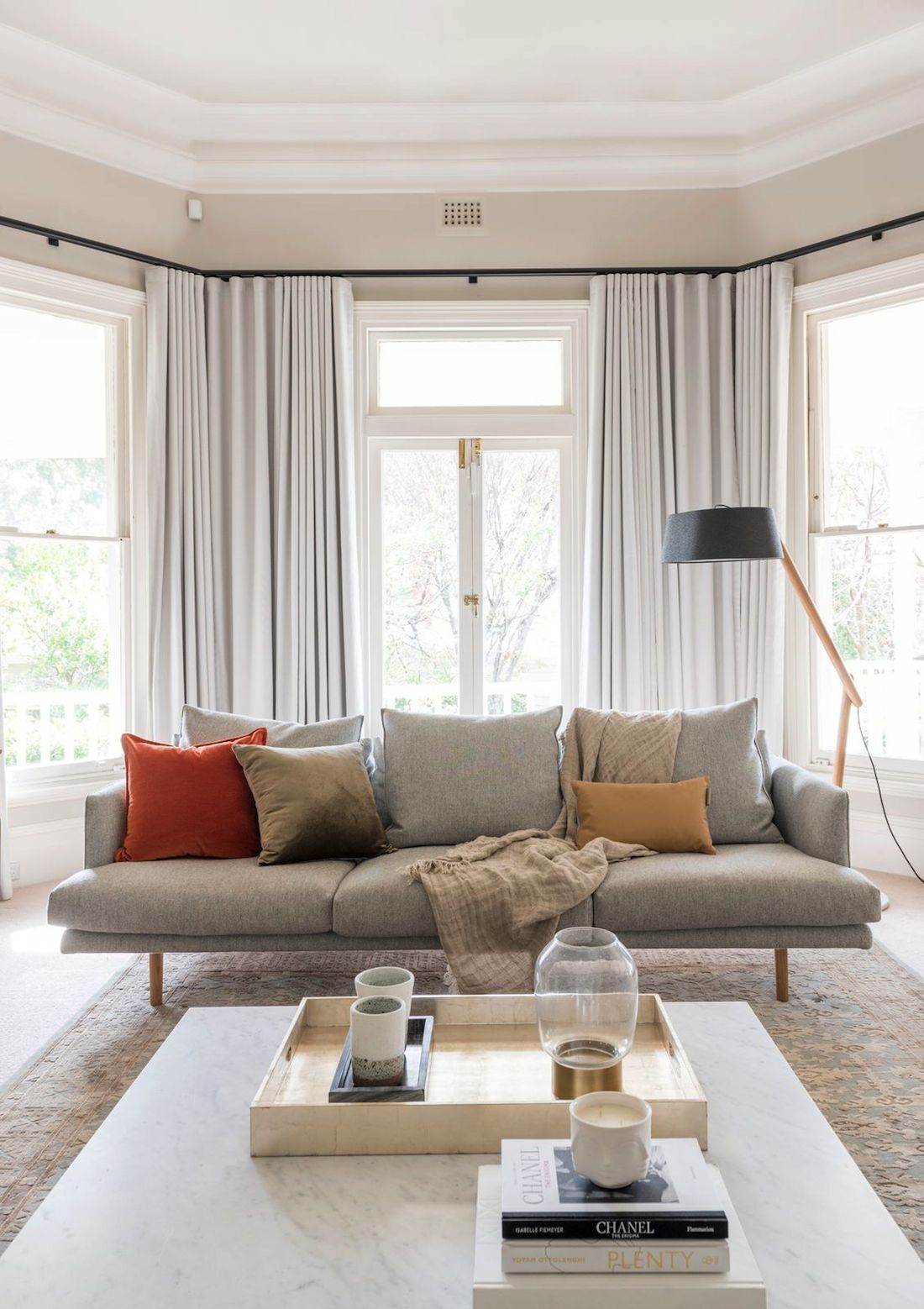 Berkley Interiors_Swanbourne_couch and windows