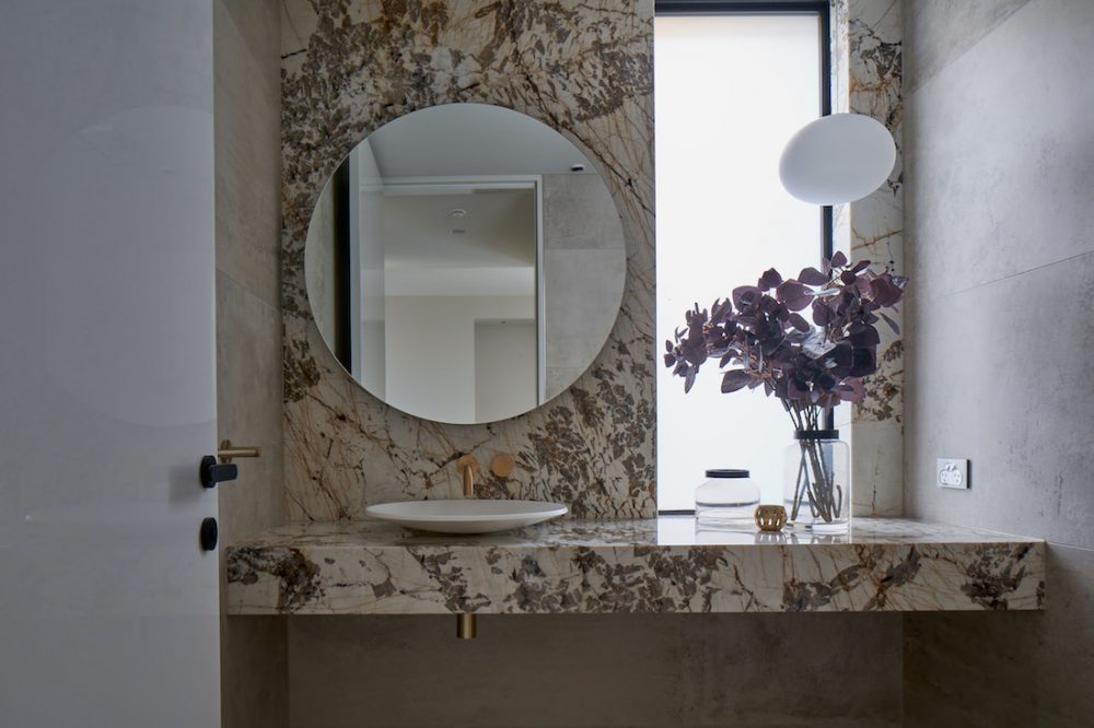 Luxe marble bathroom