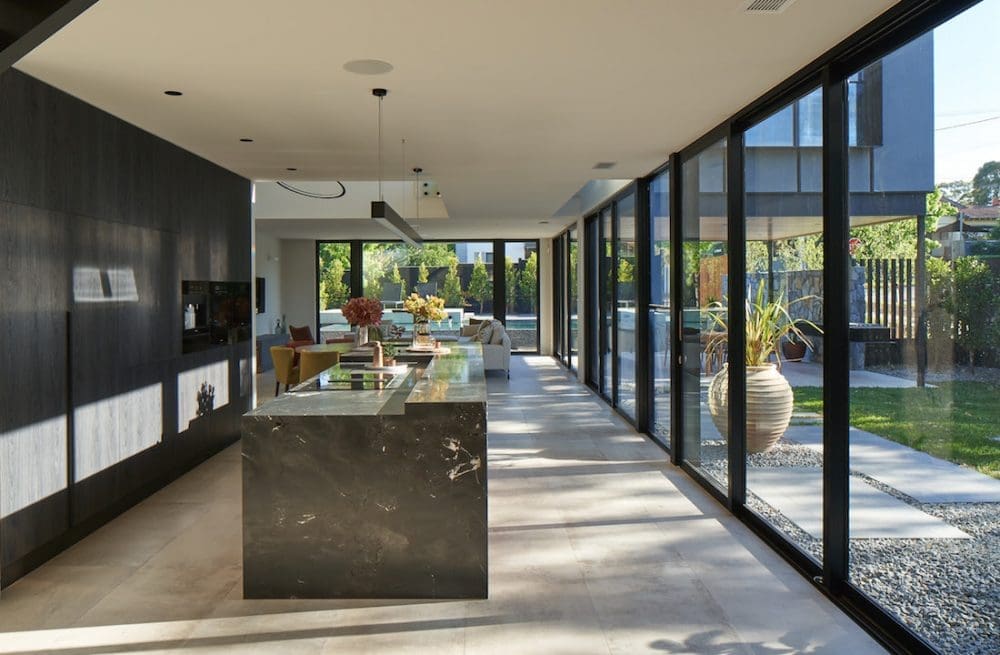 Luxe kitchen with large island bench