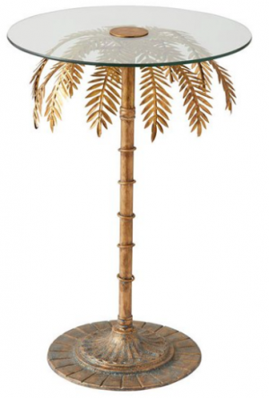 Palm tree side table