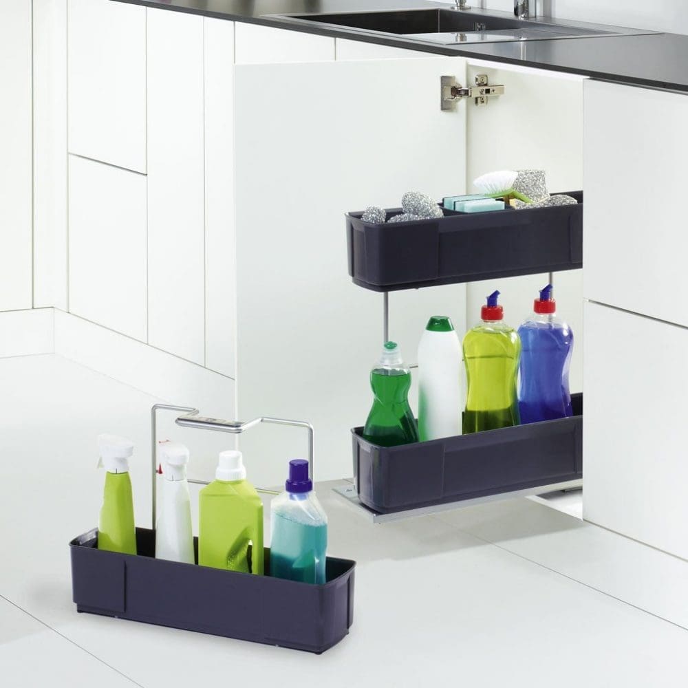 Pull out cleaning caddy