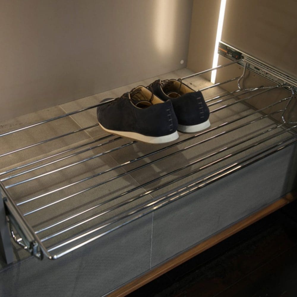 Pull out shoe rack