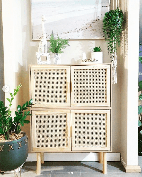 Rattan-sideboard-Kmart-hack