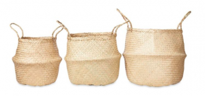 Seagrass basket x3