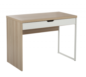 Timber and white desk