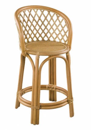 Rattan bar stool