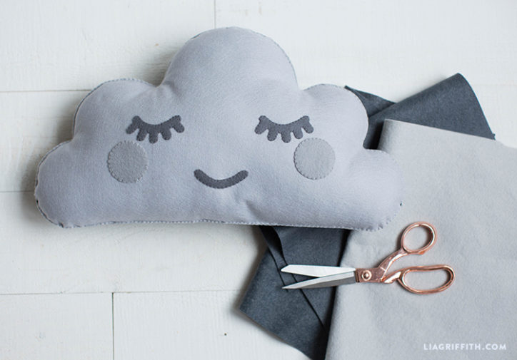 Felt cloud cushion