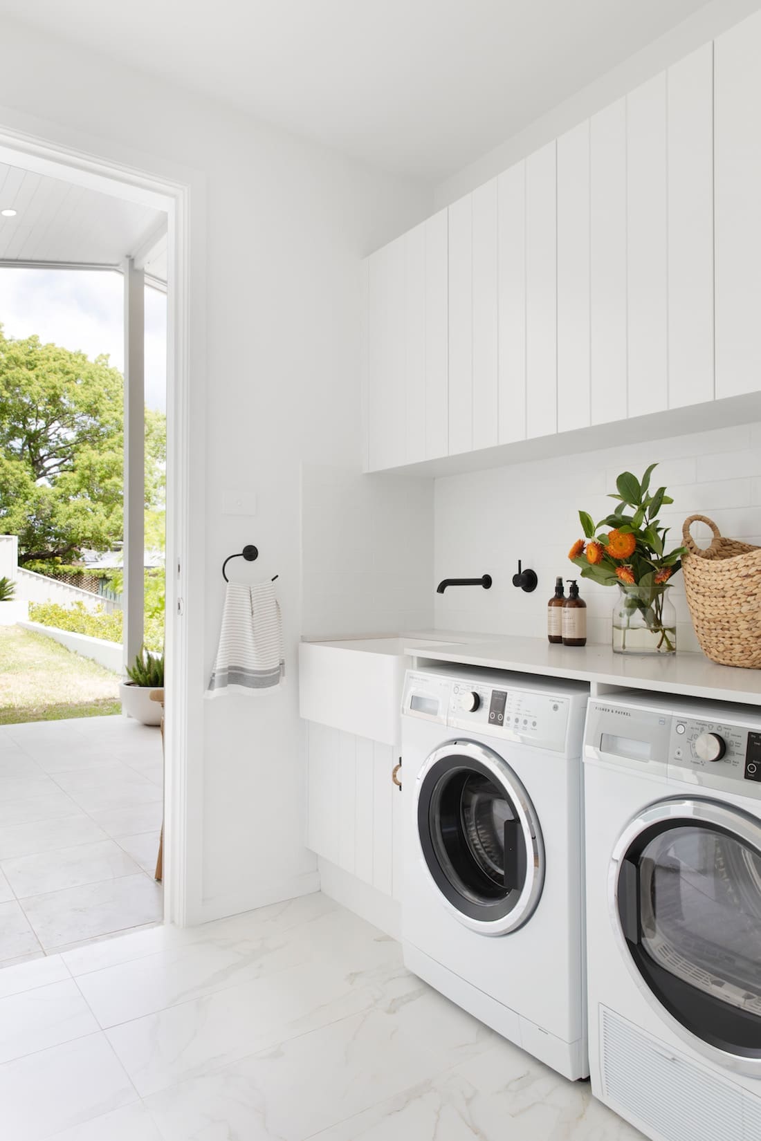 White laundry styling