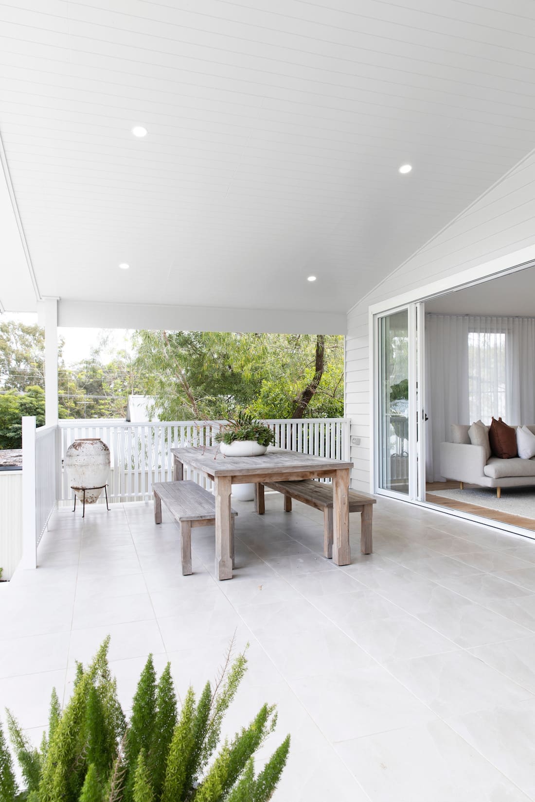 Outdoor dining area