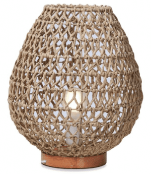 Woven table lamp